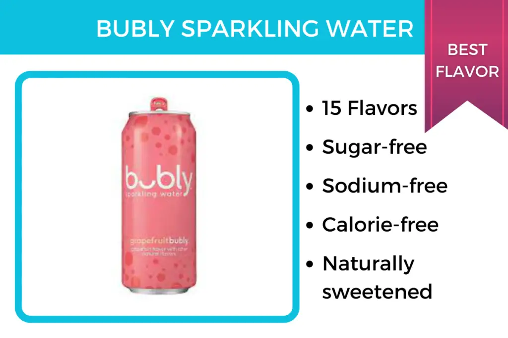 Bubly sparkling water tastes just like soda, and is sugar-free