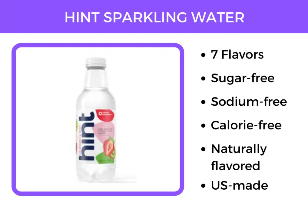 Hint sparkling water tastes just like soda, and is sugar-free