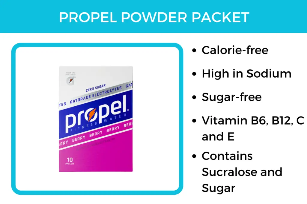 Propel Powder packet don't contain red 40 and are free from artificial colorings.